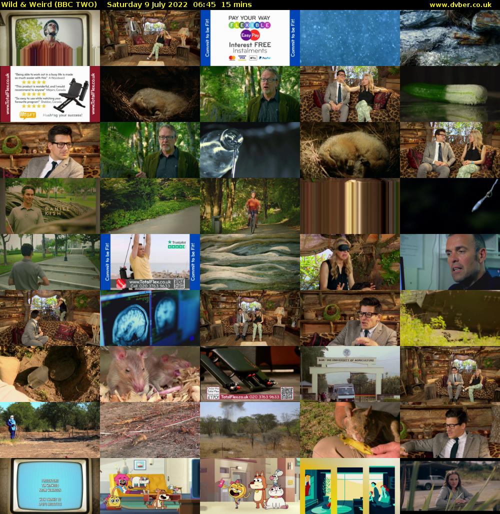 Wild & Weird (BBC TWO) Saturday 9 July 2022 06:45 - 07:00