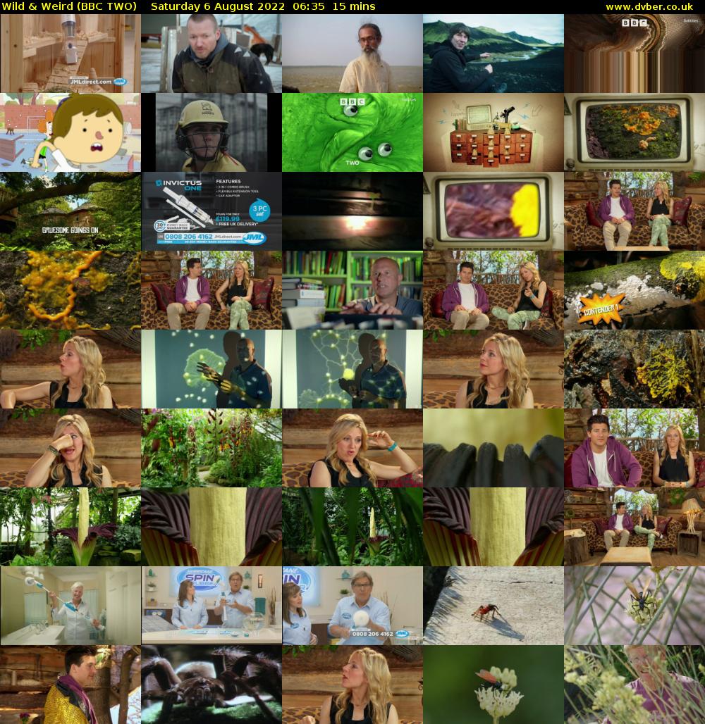 Wild & Weird (BBC TWO) Saturday 6 August 2022 06:35 - 06:50