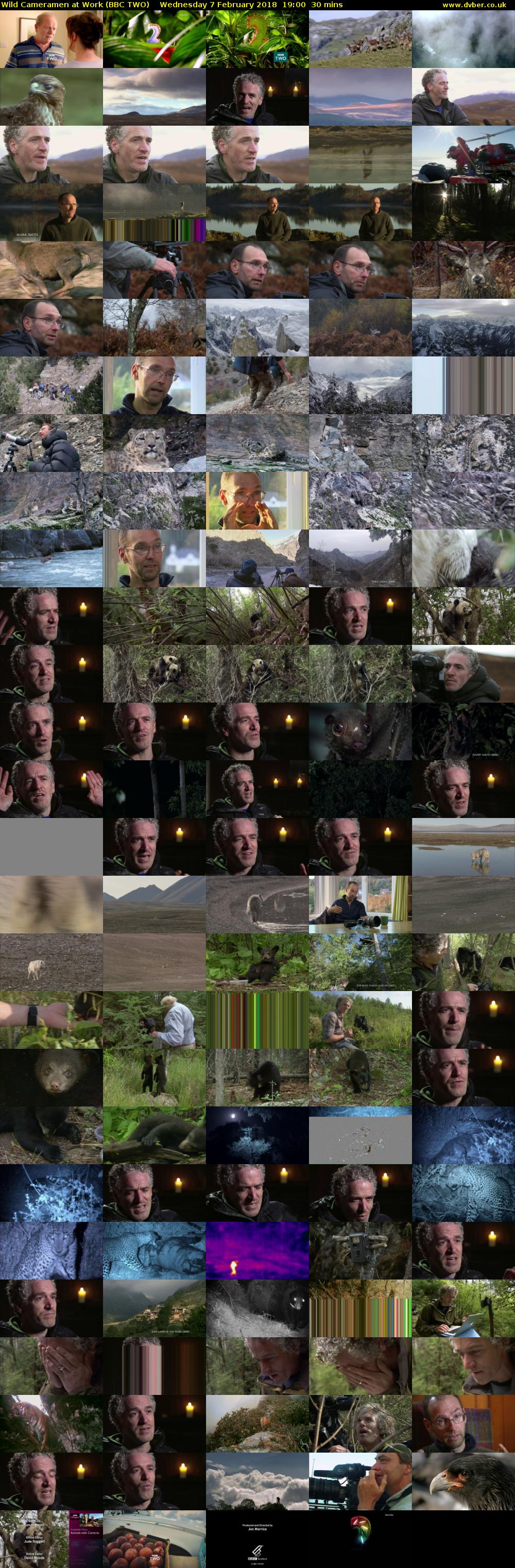 Wild Cameramen at Work (BBC TWO) Wednesday 7 February 2018 19:00 - 19:30