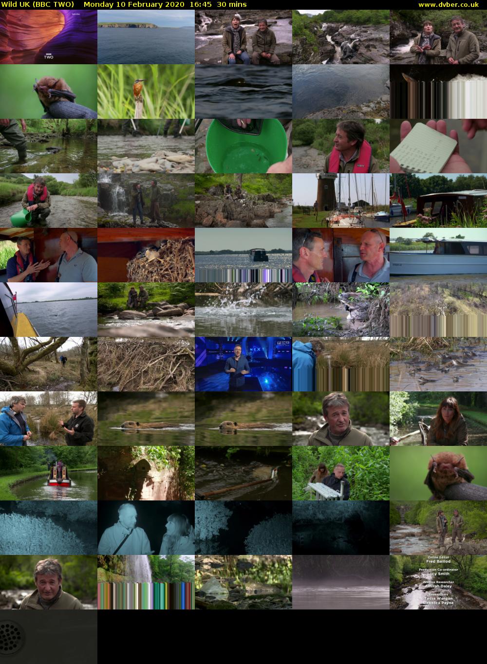Wild UK (BBC TWO) Monday 10 February 2020 16:45 - 17:15