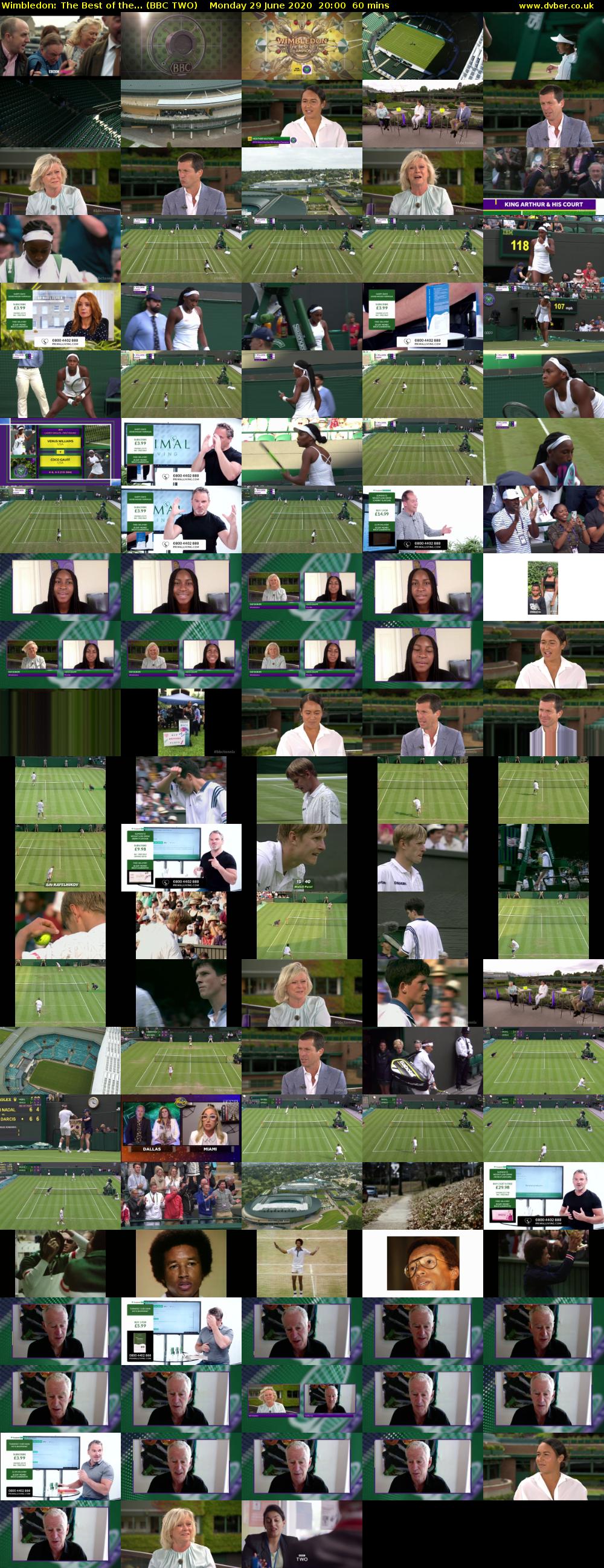 Wimbledon: The Best of the... (BBC TWO) Monday 29 June 2020 20:00 - 21:00