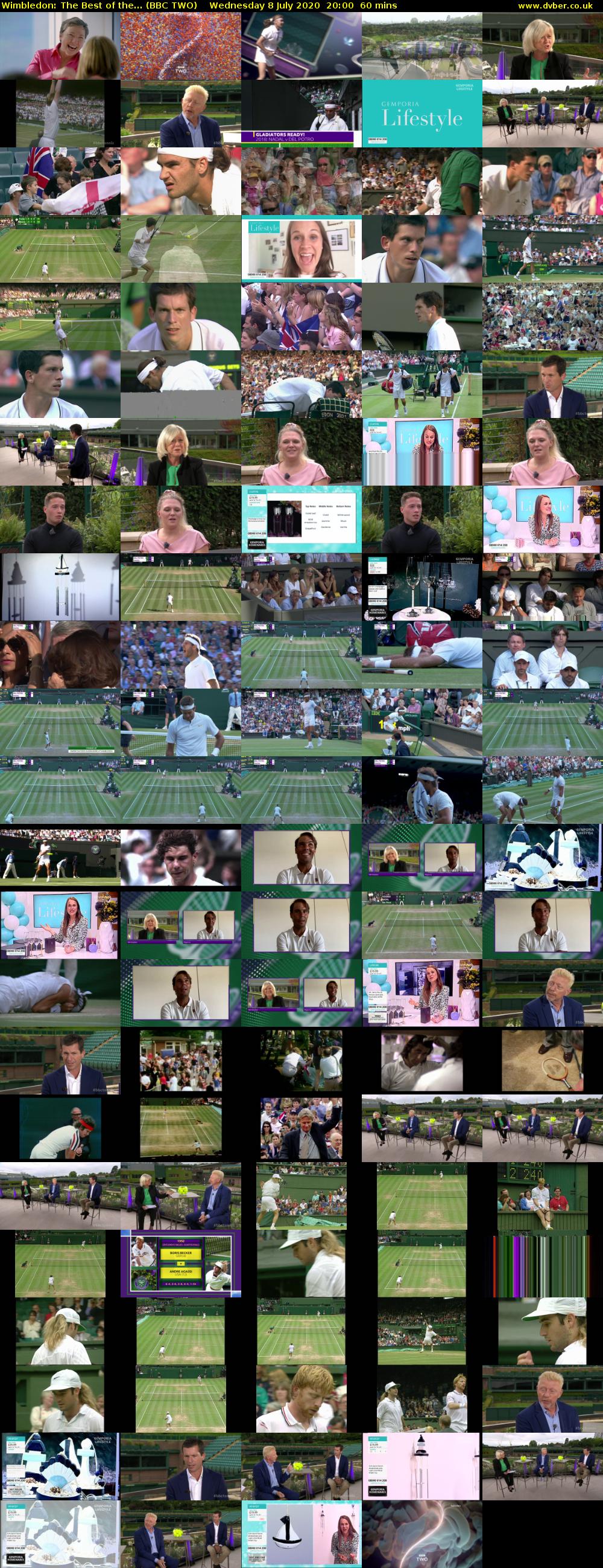 Wimbledon: The Best of the... (BBC TWO) Wednesday 8 July 2020 20:00 - 21:00