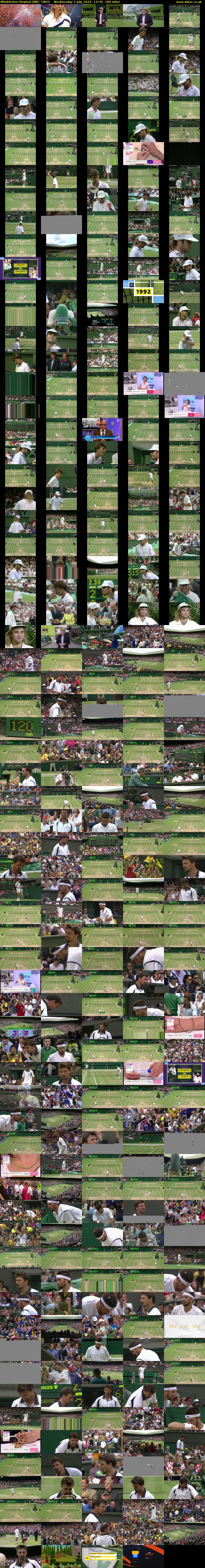 Wimbledon Rewind (BBC TWO) Wednesday 1 July 2020 13:30 - 16:30