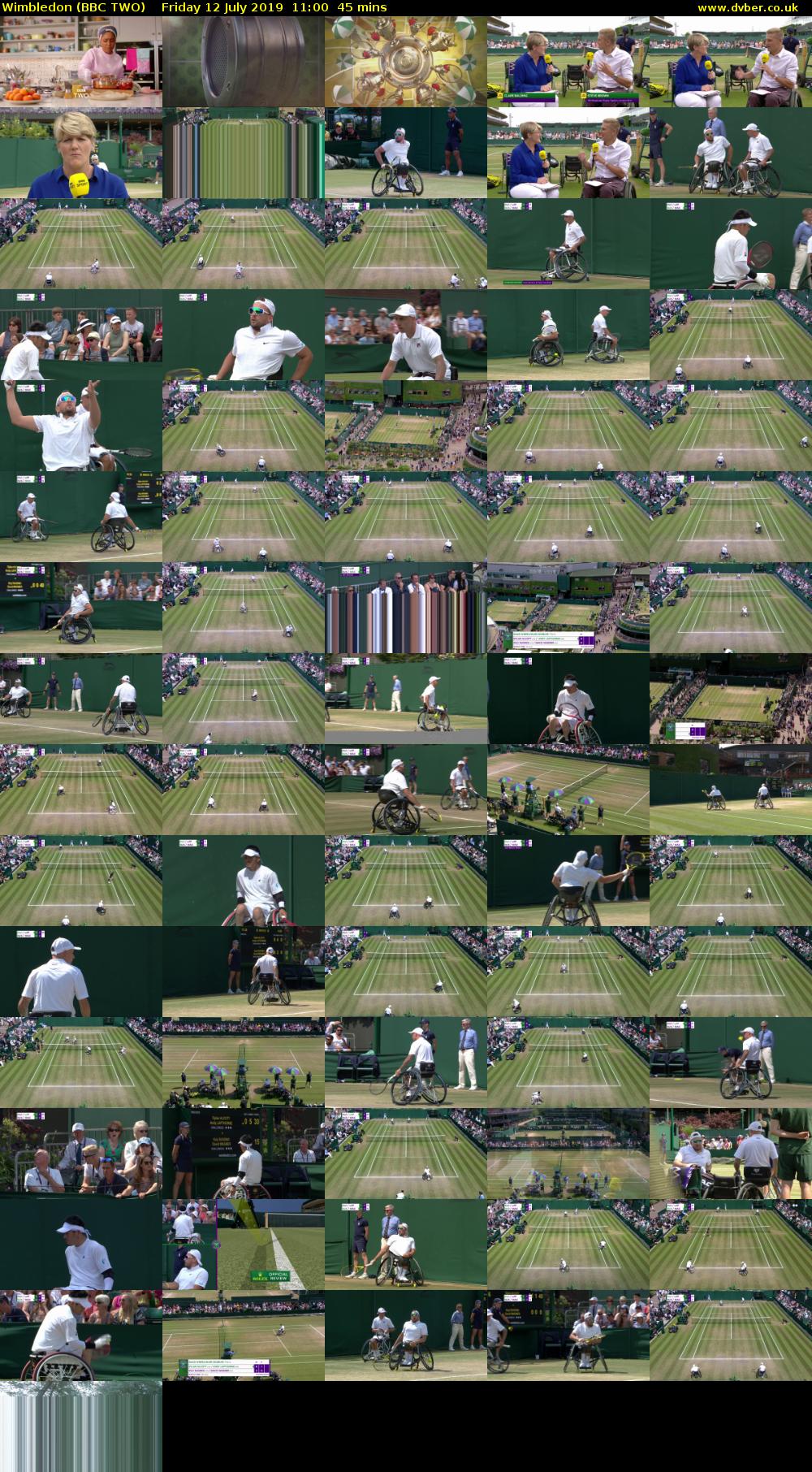 Wimbledon (BBC TWO) Friday 12 July 2019 11:00 - 11:45