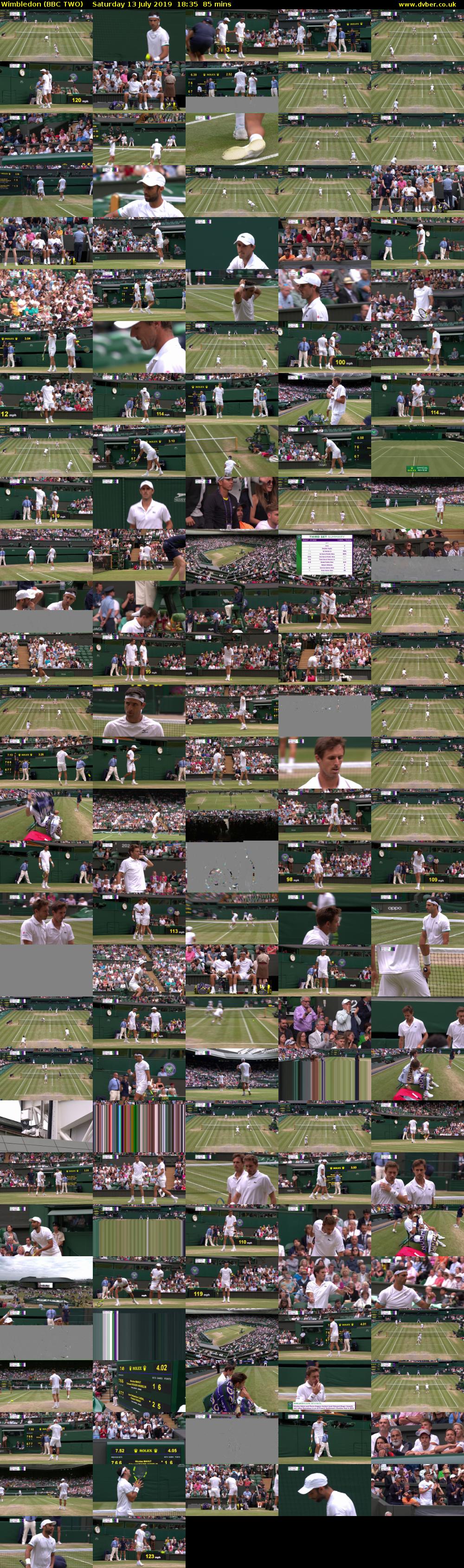 Wimbledon (BBC TWO) Saturday 13 July 2019 18:35 - 20:00