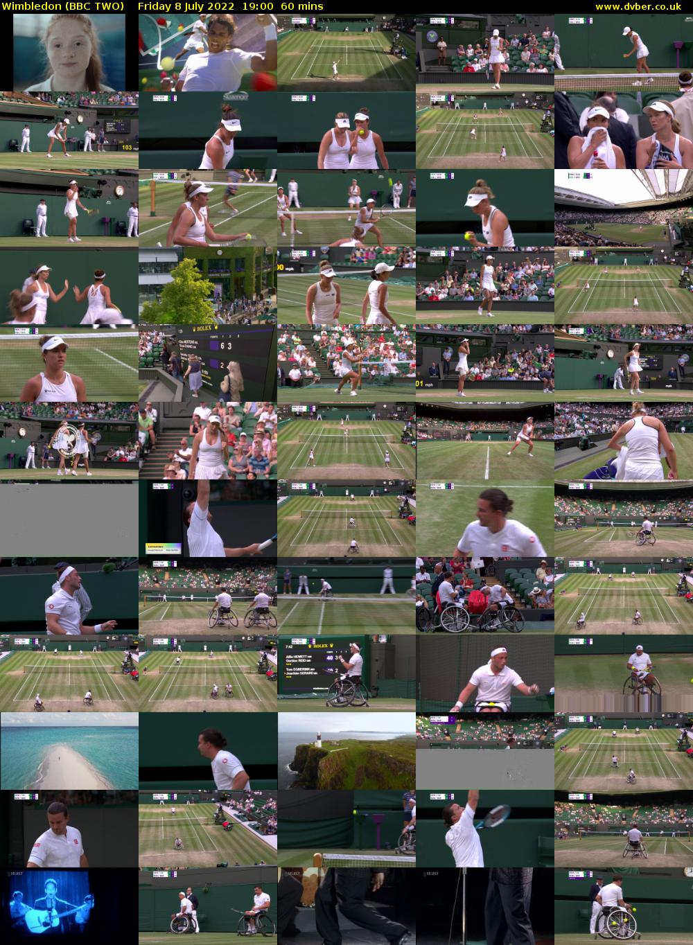 Wimbledon (BBC TWO) Friday 8 July 2022 19:00 - 20:00
