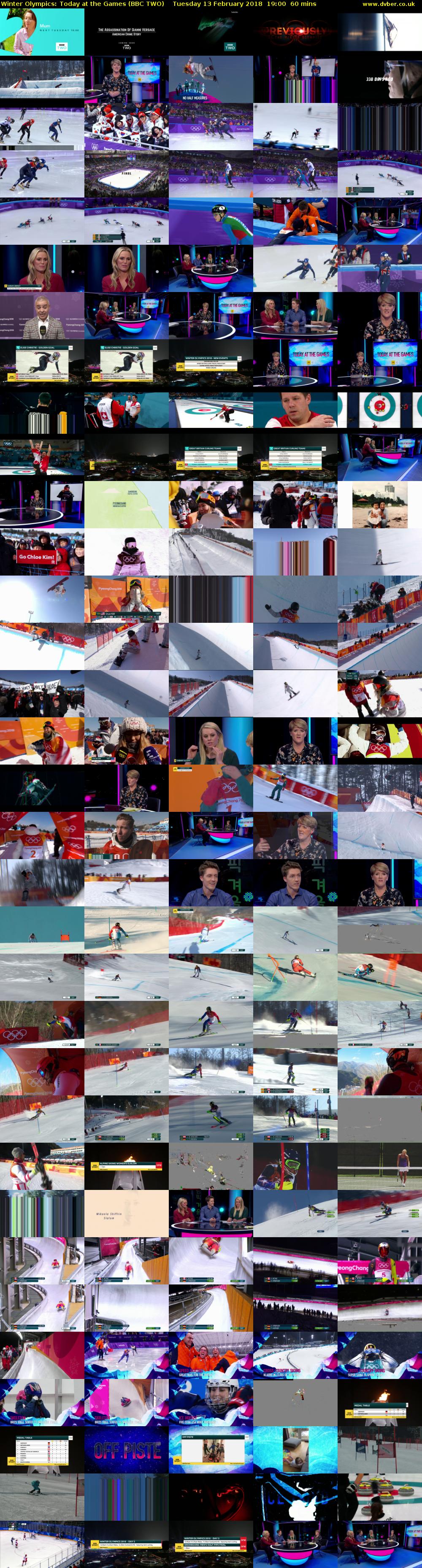 Winter Olympics: Today at the Games (BBC TWO) Tuesday 13 February 2018 19:00 - 20:00