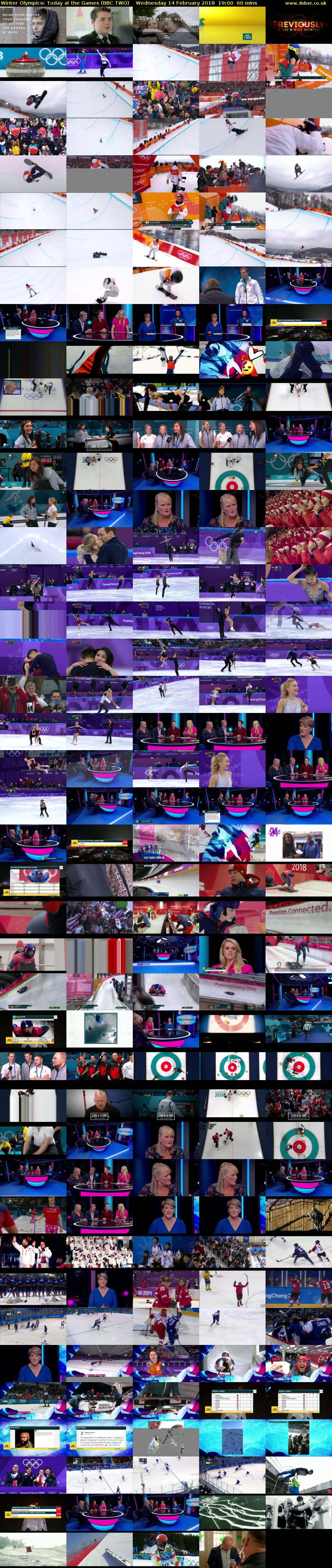 Winter Olympics: Today at the Games (BBC TWO) Wednesday 14 February 2018 19:00 - 20:00