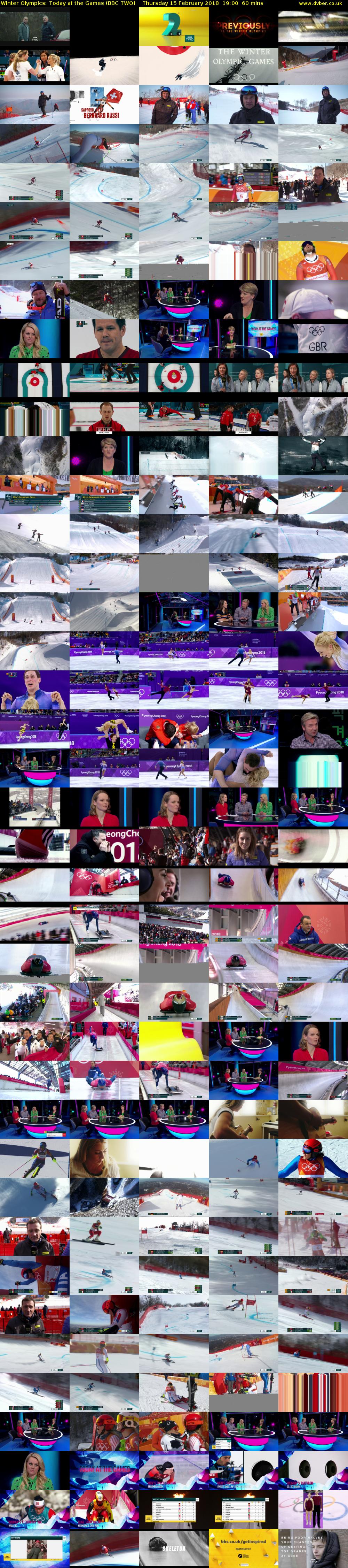 Winter Olympics: Today at the Games (BBC TWO) Thursday 15 February 2018 19:00 - 20:00