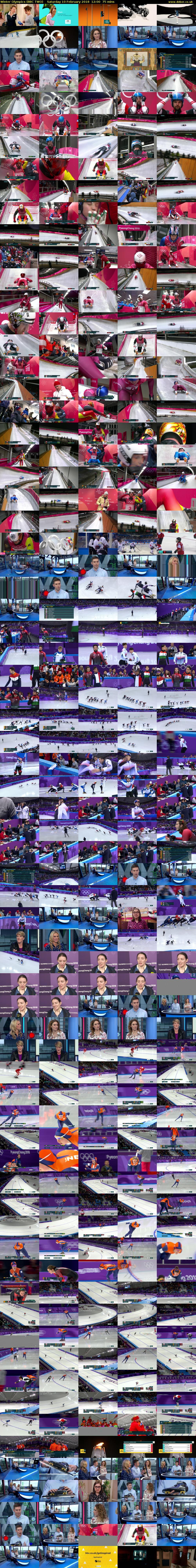 Winter Olympics (BBC TWO) Saturday 10 February 2018 12:00 - 13:15