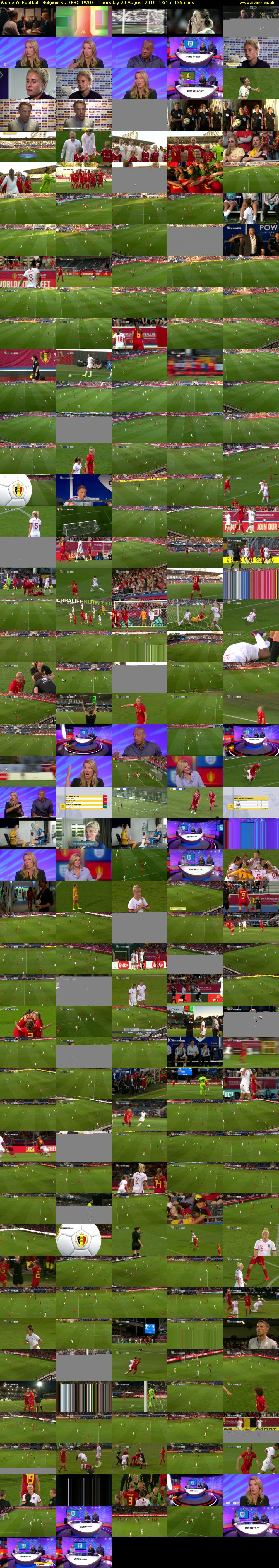 Women's Football: Belgium v... (BBC TWO) Thursday 29 August 2019 18:15 - 20:30