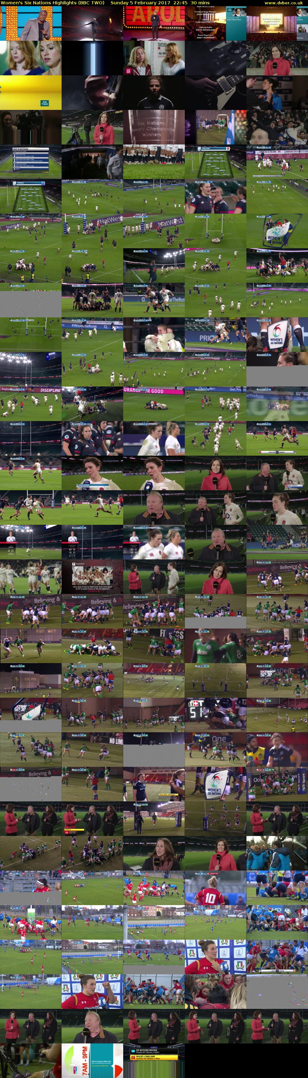 Women's Six Nations Highlights (BBC TWO) Sunday 5 February 2017 22:45 - 23:15