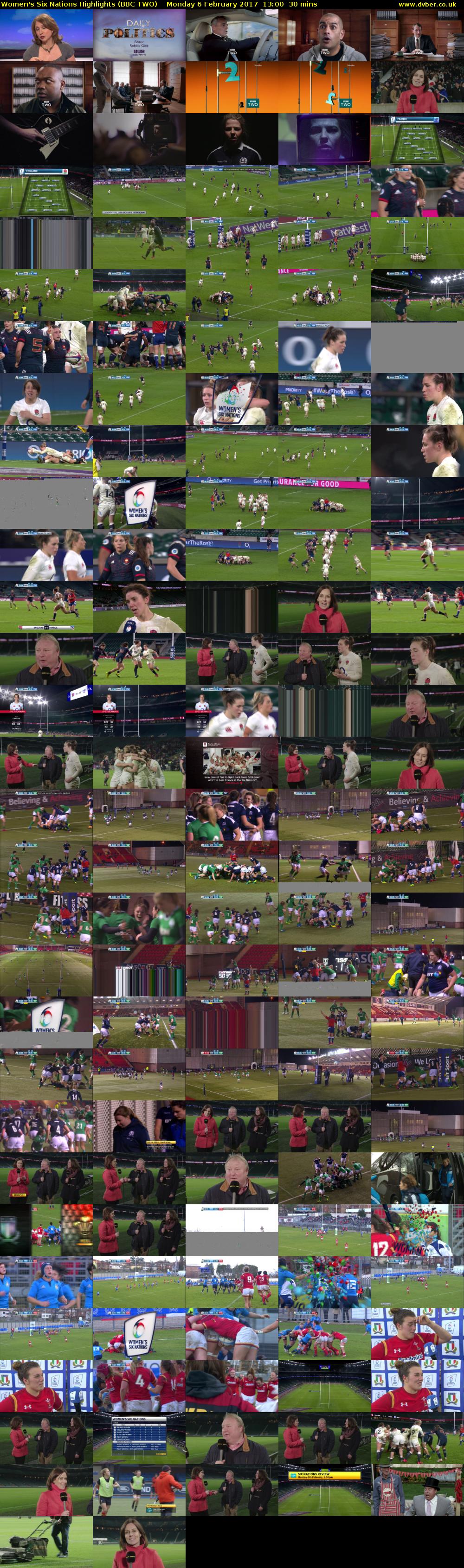 Women's Six Nations Highlights (BBC TWO) Monday 6 February 2017 13:00 - 13:30