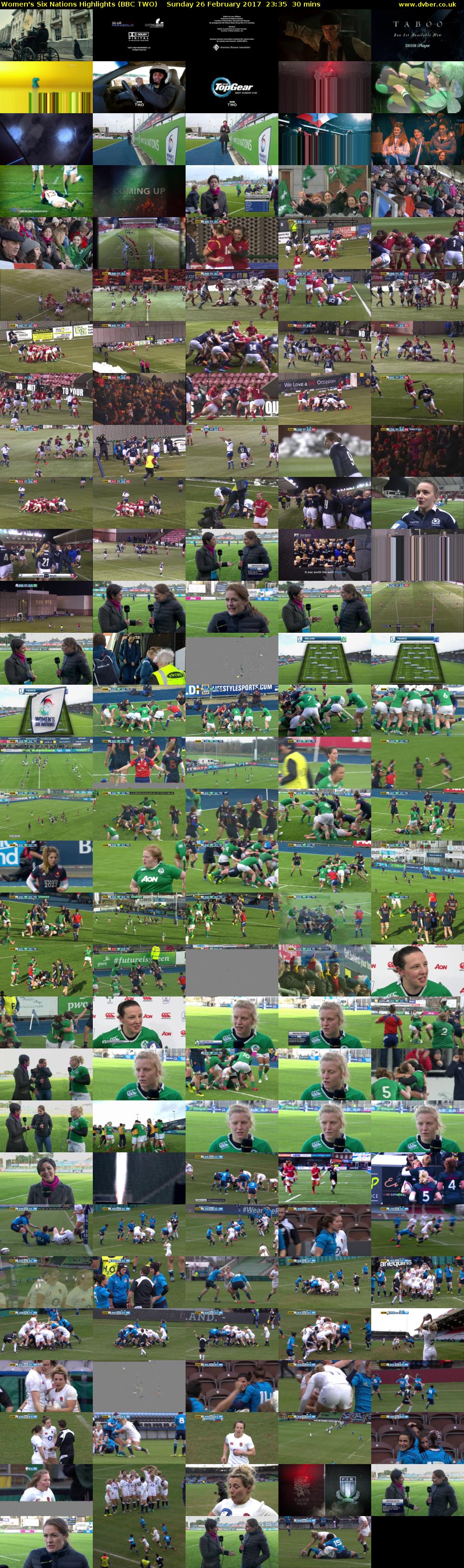 Women's Six Nations Highlights (BBC TWO) Sunday 26 February 2017 23:35 - 00:05
