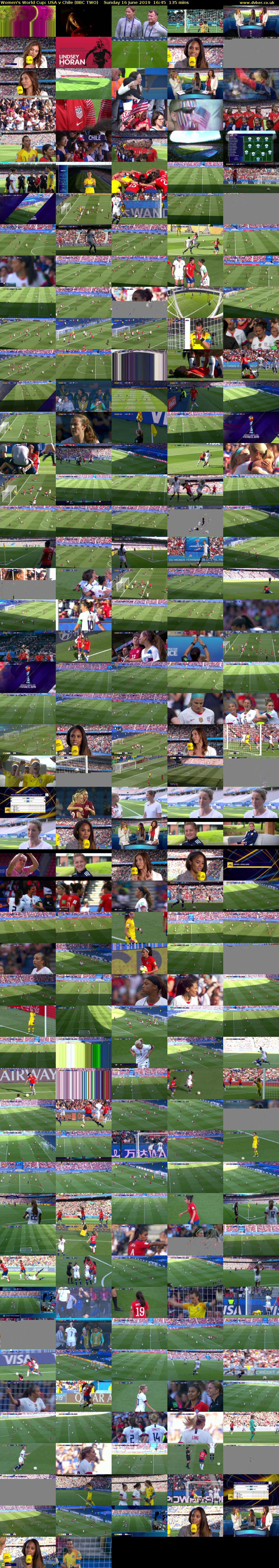 Women's World Cup: USA v Chile (BBC TWO) Sunday 16 June 2019 16:45 - 19:00