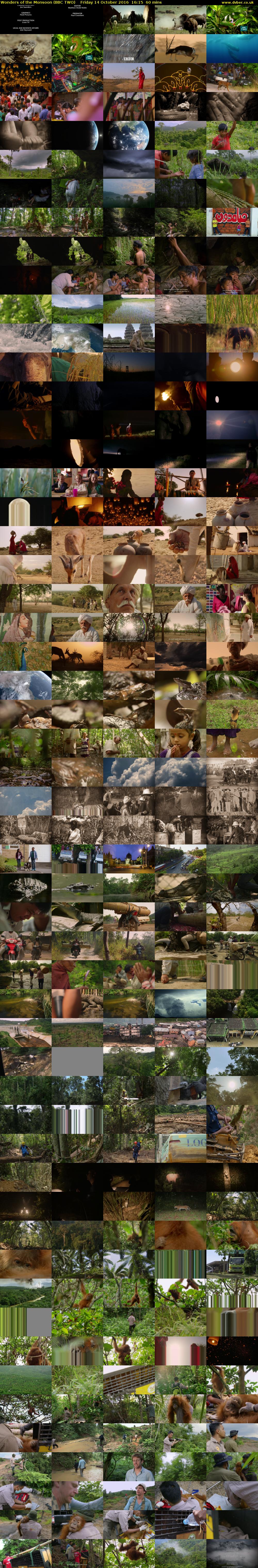 Wonders of the Monsoon (BBC TWO) Friday 14 October 2016 16:15 - 17:15