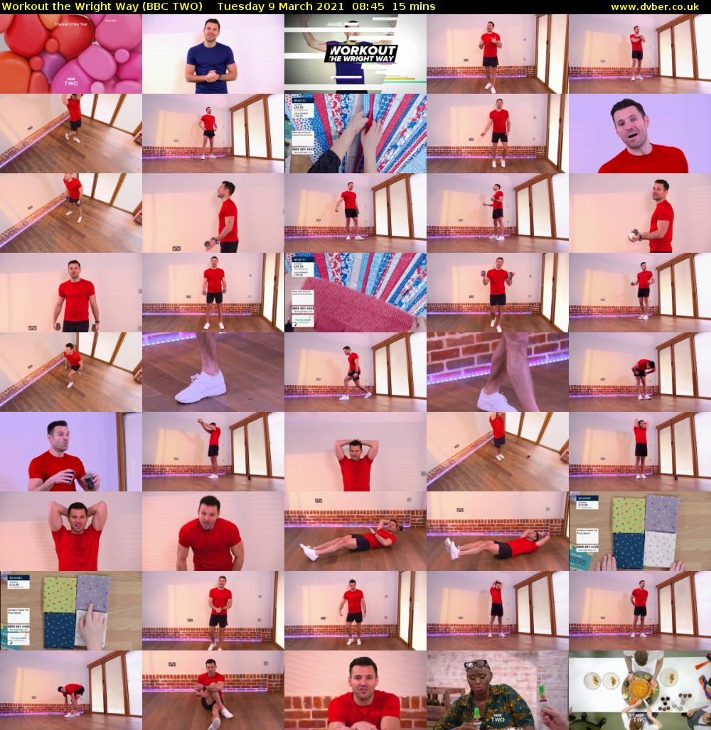 Workout the Wright Way (BBC TWO) Tuesday 9 March 2021 08:45 - 09:00