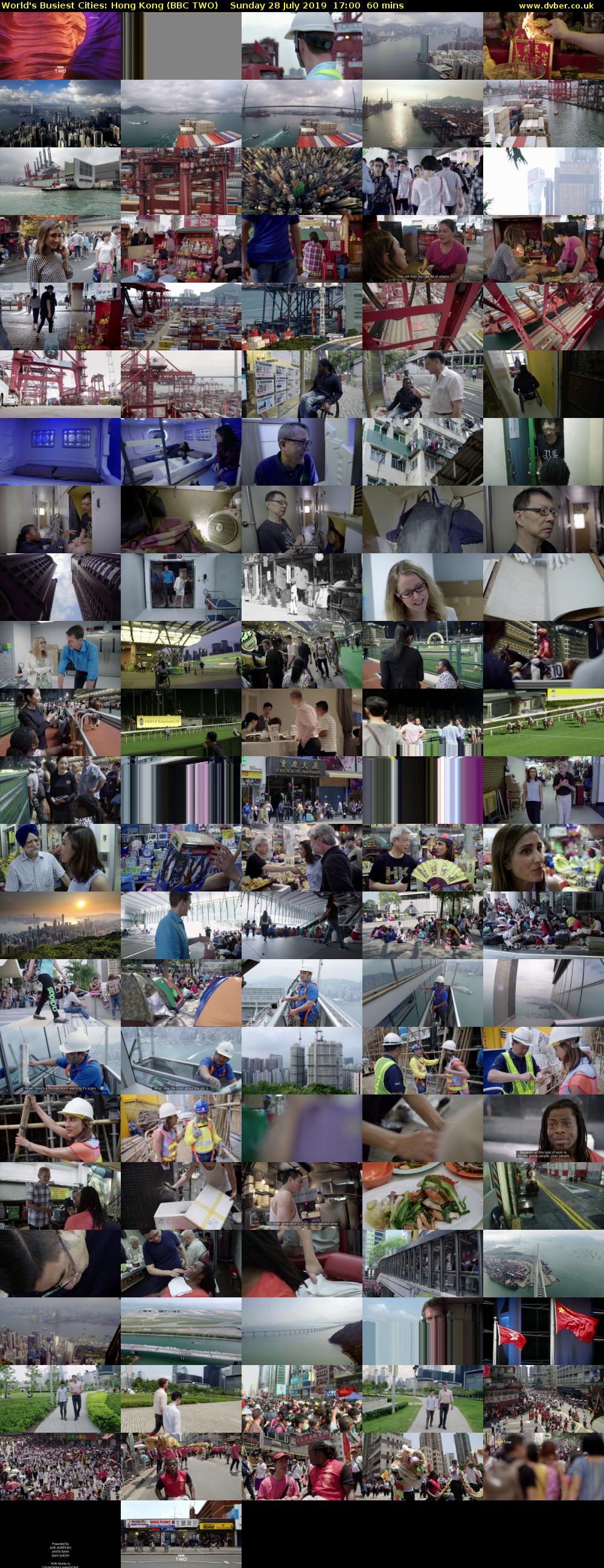 World's Busiest Cities: Hong Kong (BBC TWO) Sunday 28 July 2019 17:00 - 18:00