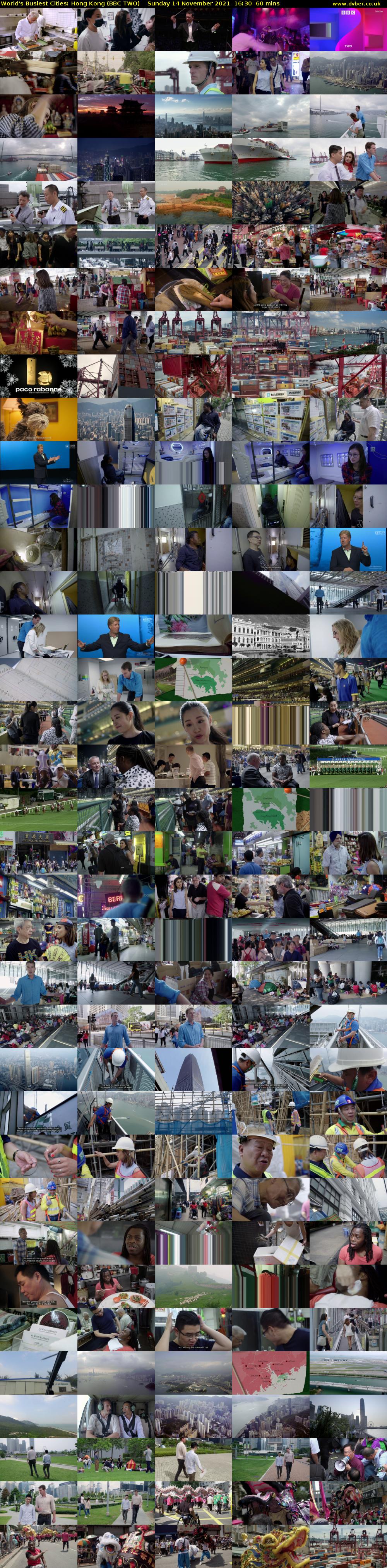 World's Busiest Cities: Hong Kong (BBC TWO) Sunday 14 November 2021 16:30 - 17:30