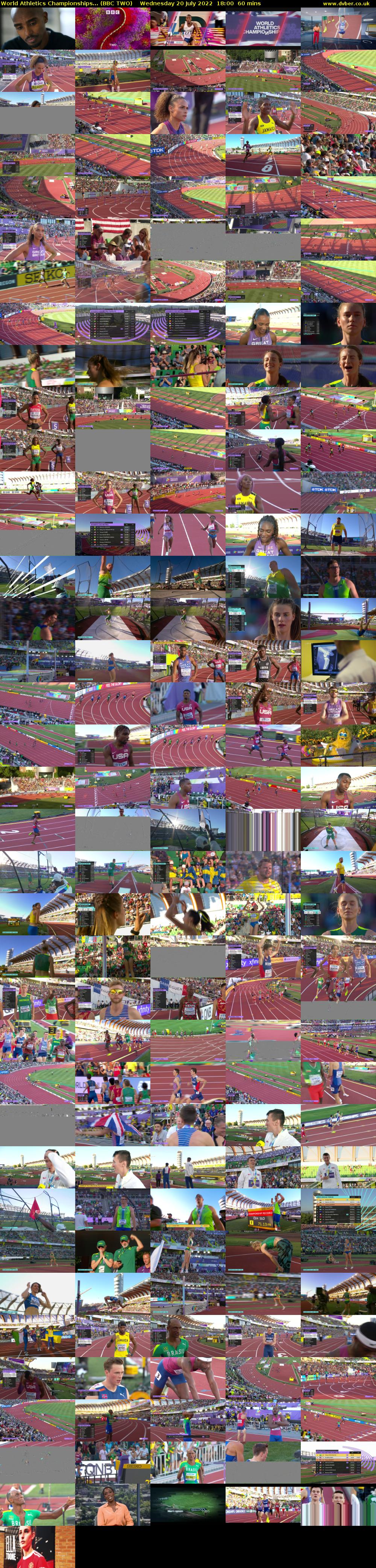 World Athletics Championships... (BBC TWO) Wednesday 20 July 2022 18:00 - 19:00