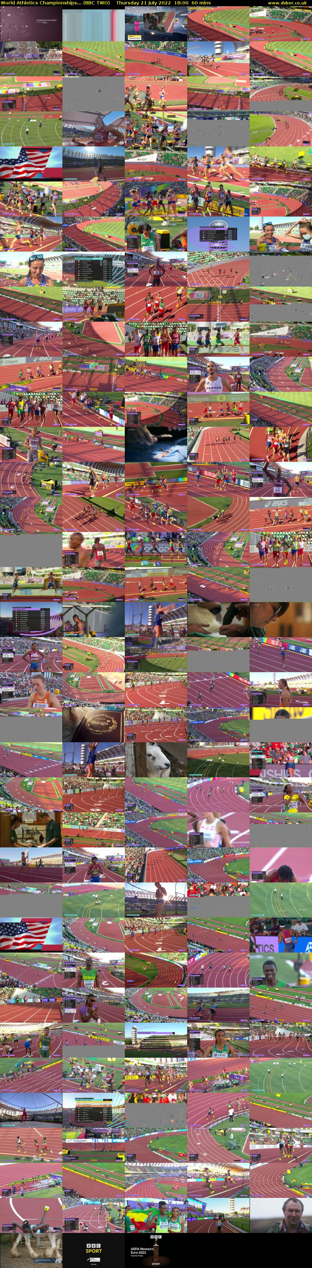 World Athletics Championships... (BBC TWO) Thursday 21 July 2022 18:00 - 19:00
