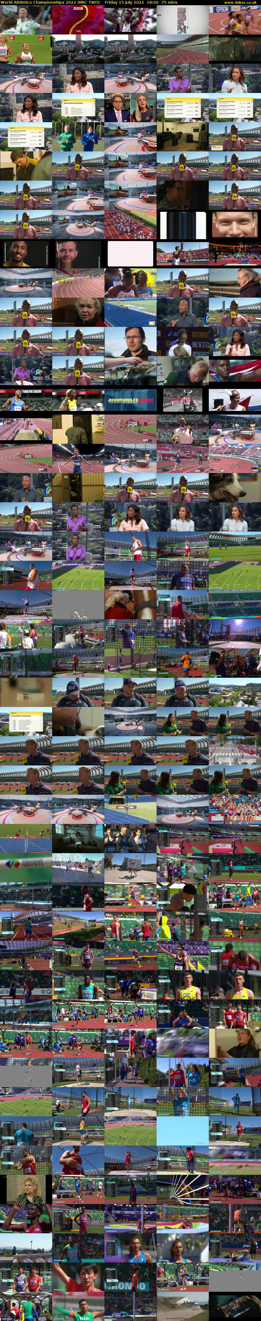 World Athletics Championships 2022 (BBC TWO) Friday 15 July 2022 18:00 - 19:15