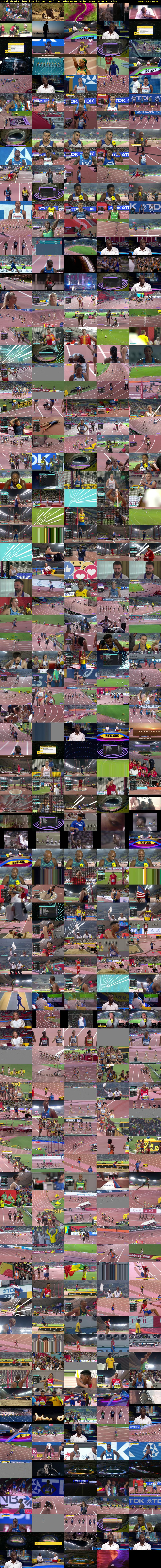 World Athletics Championships (BBC TWO) Saturday 28 September 2019 16:30 - 20:30