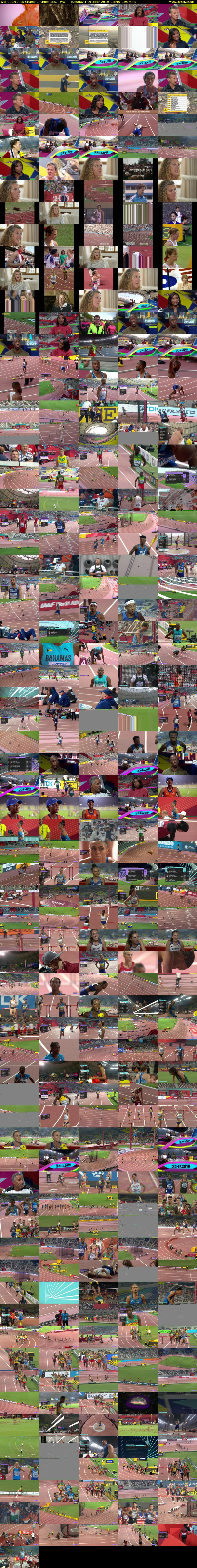 World Athletics Championships (BBC TWO) Tuesday 1 October 2019 13:45 - 17:00