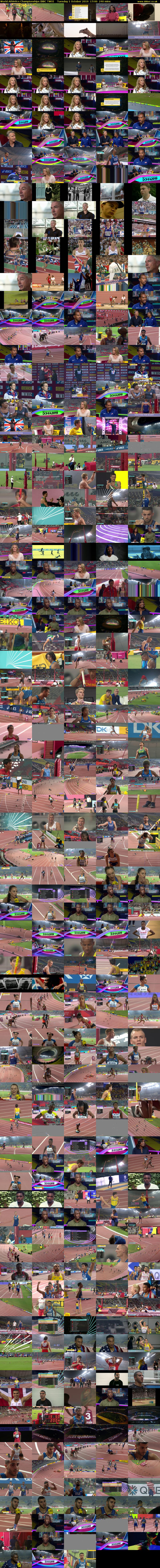 World Athletics Championships (BBC TWO) Tuesday 1 October 2019 17:00 - 21:00