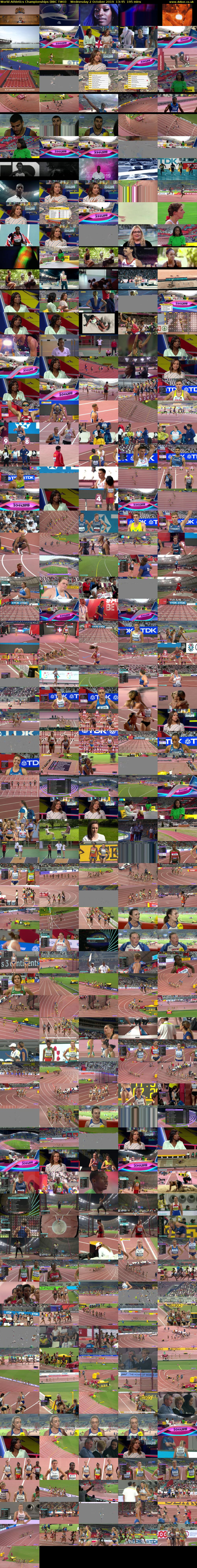 World Athletics Championships (BBC TWO) Wednesday 2 October 2019 13:45 - 17:00
