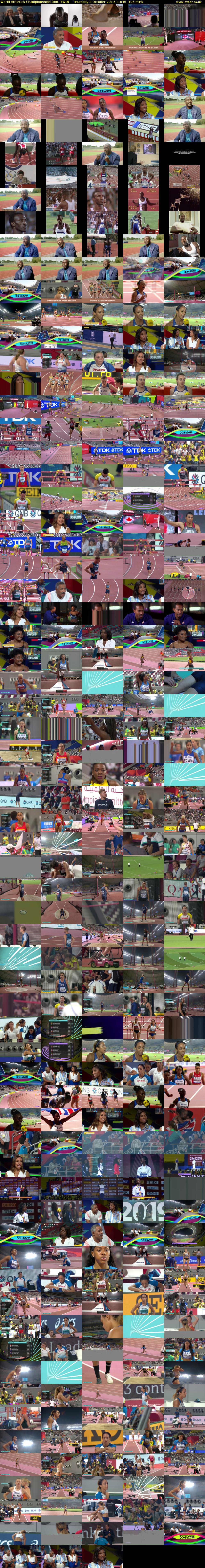 World Athletics Championships (BBC TWO) Thursday 3 October 2019 13:45 - 17:00