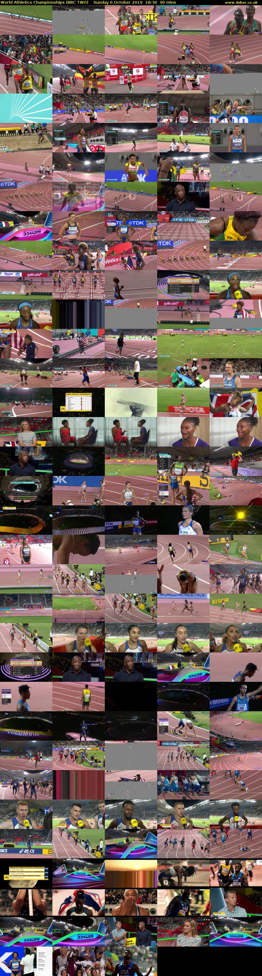 World Athletics Championships (BBC TWO) Sunday 6 October 2019 18:30 - 20:00