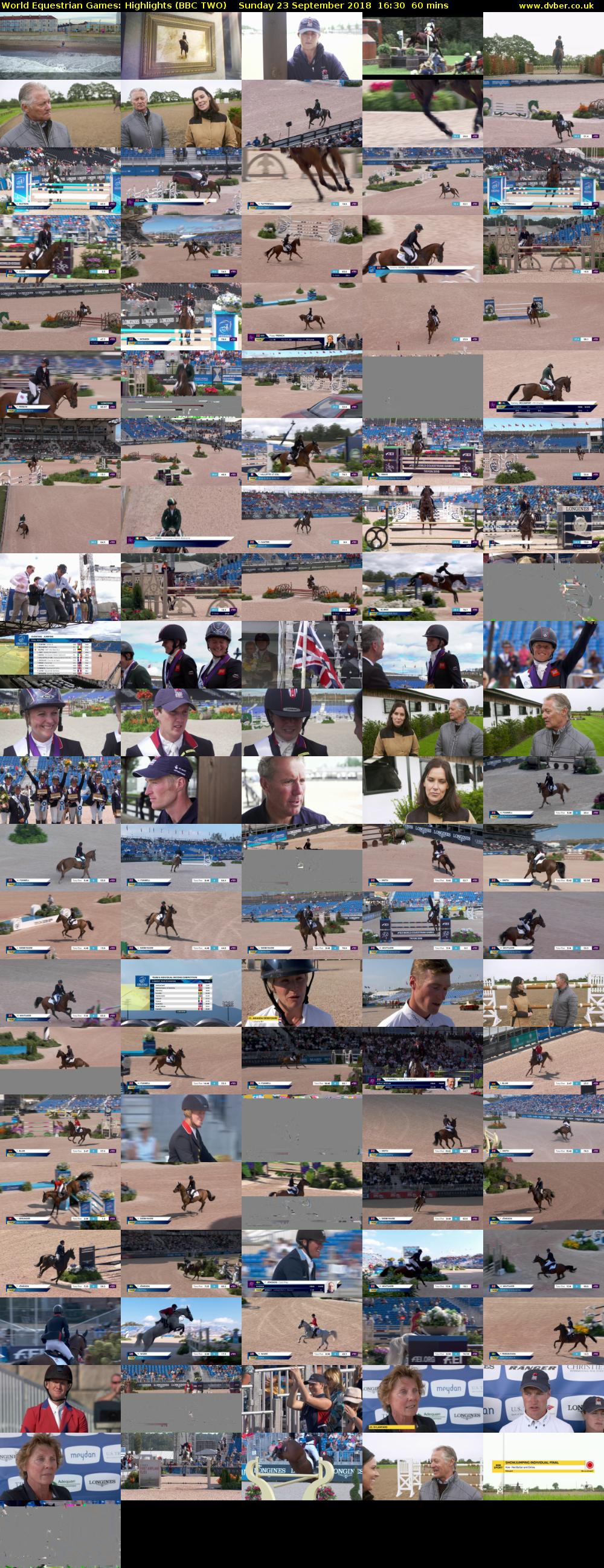 World Equestrian Games: Highlights (BBC TWO) Sunday 23 September 2018 16:30 - 17:30