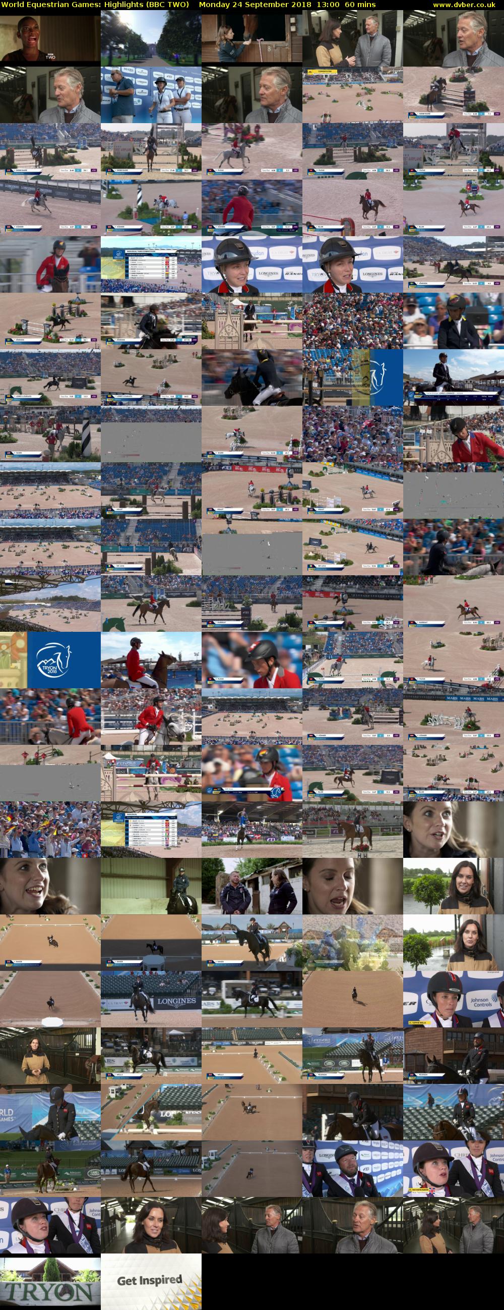 World Equestrian Games: Highlights (BBC TWO) Monday 24 September 2018 13:00 - 14:00