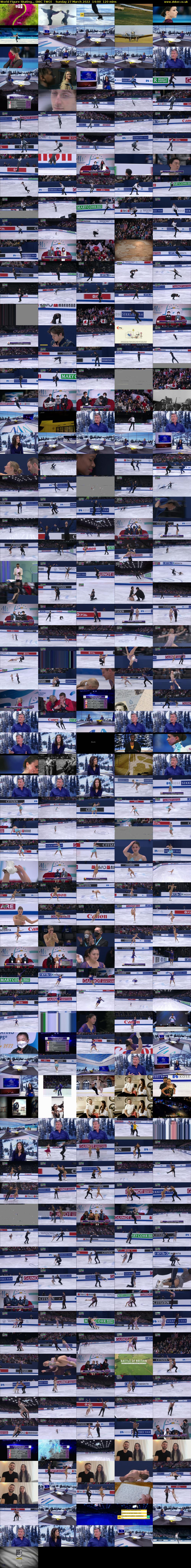 World Figure Skating... (BBC TWO) Sunday 27 March 2022 14:00 - 16:00