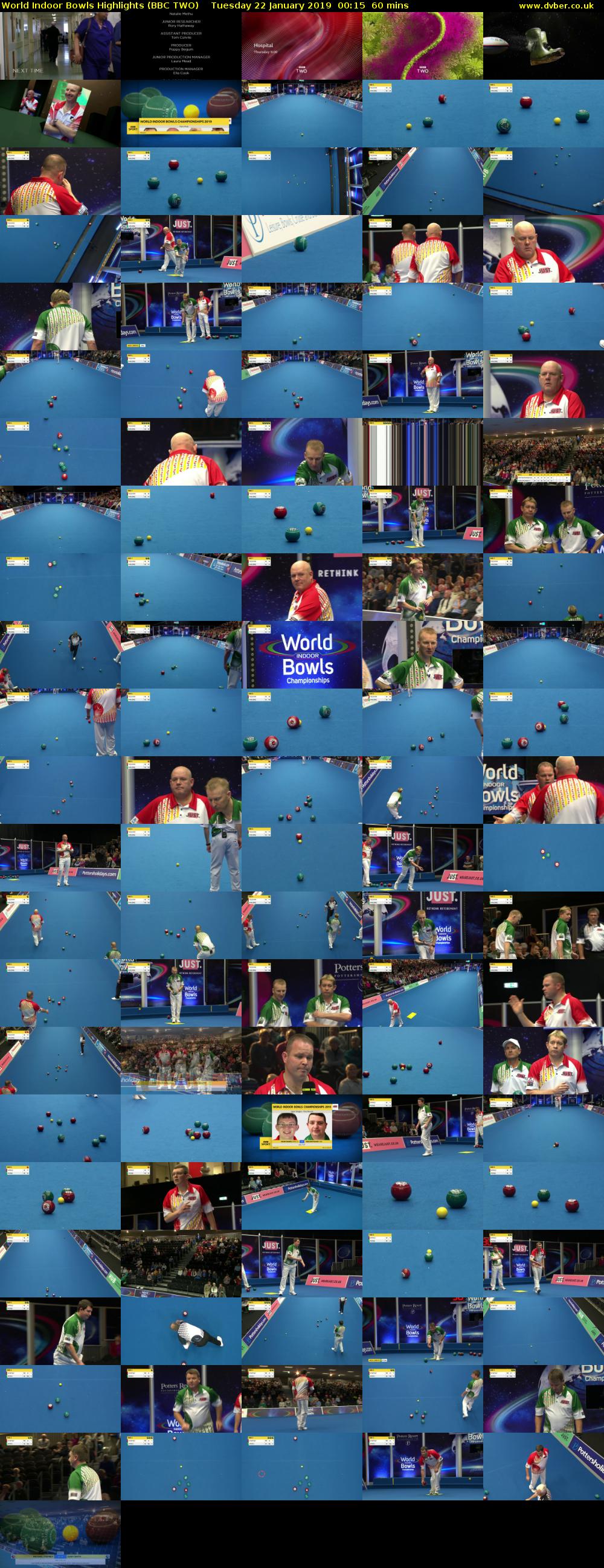 World Indoor Bowls Highlights (BBC TWO) Tuesday 22 January 2019 00:15 - 01:15