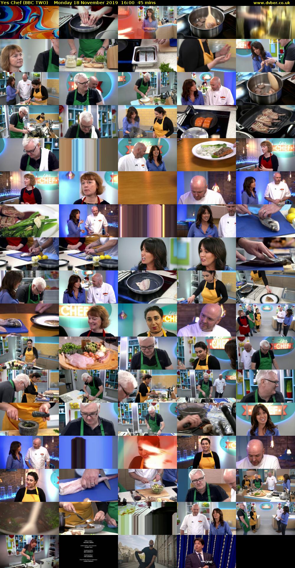 Yes Chef (BBC TWO) Monday 18 November 2019 16:00 - 16:45