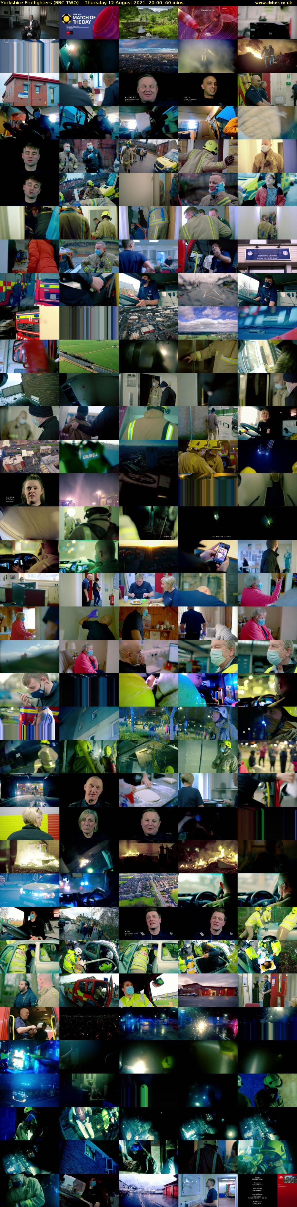 Yorkshire Firefighters (BBC TWO) Thursday 12 August 2021 20:00 - 21:00