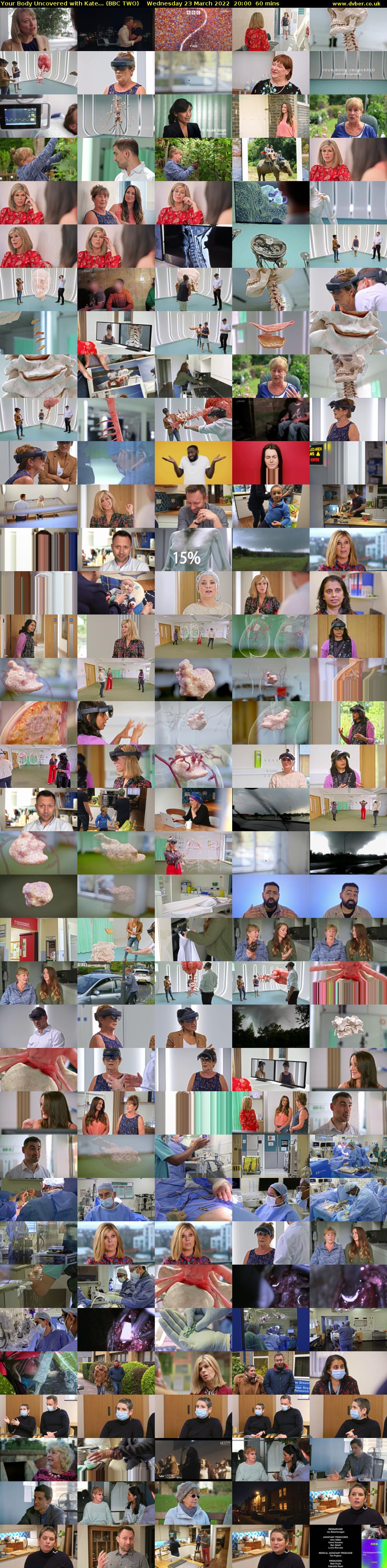 Your Body Uncovered with Kate... (BBC TWO) Wednesday 23 March 2022 20:00 - 21:00