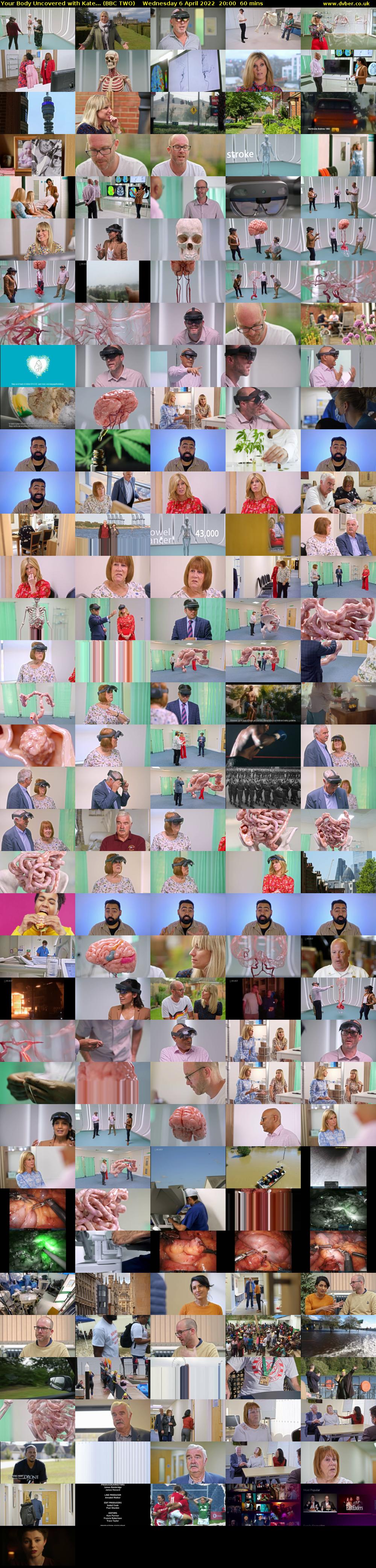 Your Body Uncovered with Kate... (BBC TWO) Wednesday 6 April 2022 20:00 - 21:00