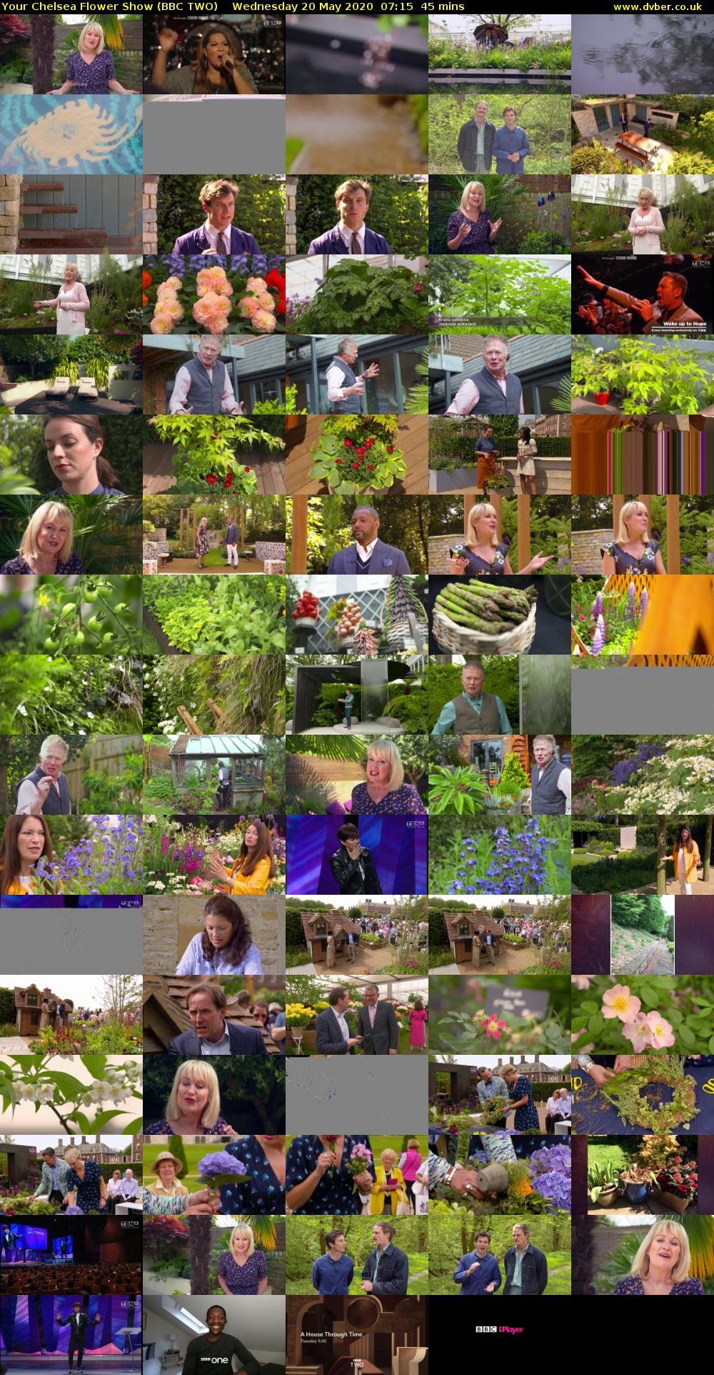 Your Chelsea Flower Show (BBC TWO) Wednesday 20 May 2020 07:15 - 08:00
