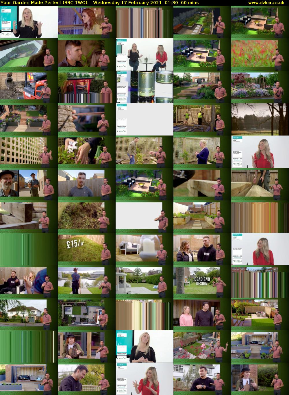Your Garden Made Perfect (BBC TWO) Wednesday 17 February 2021 01:30 - 02:30