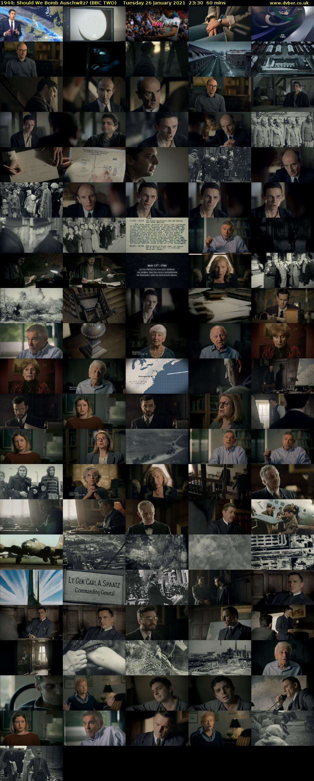 1944: Should We Bomb Auschwitz? (BBC TWO) Tuesday 26 January 2021 23:30 - 00:30