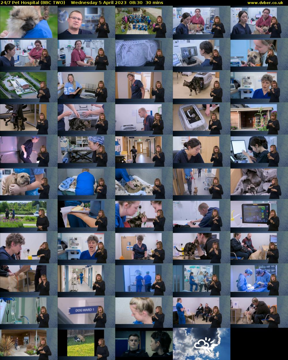24/7 Pet Hospital (BBC TWO) Wednesday 5 April 2023 08:30 - 09:00