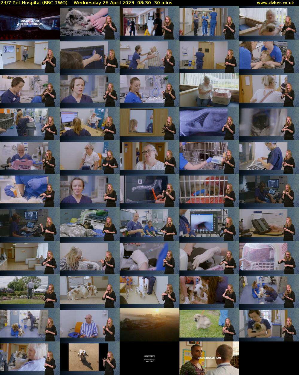 24/7 Pet Hospital (BBC TWO) Wednesday 26 April 2023 08:30 - 09:00