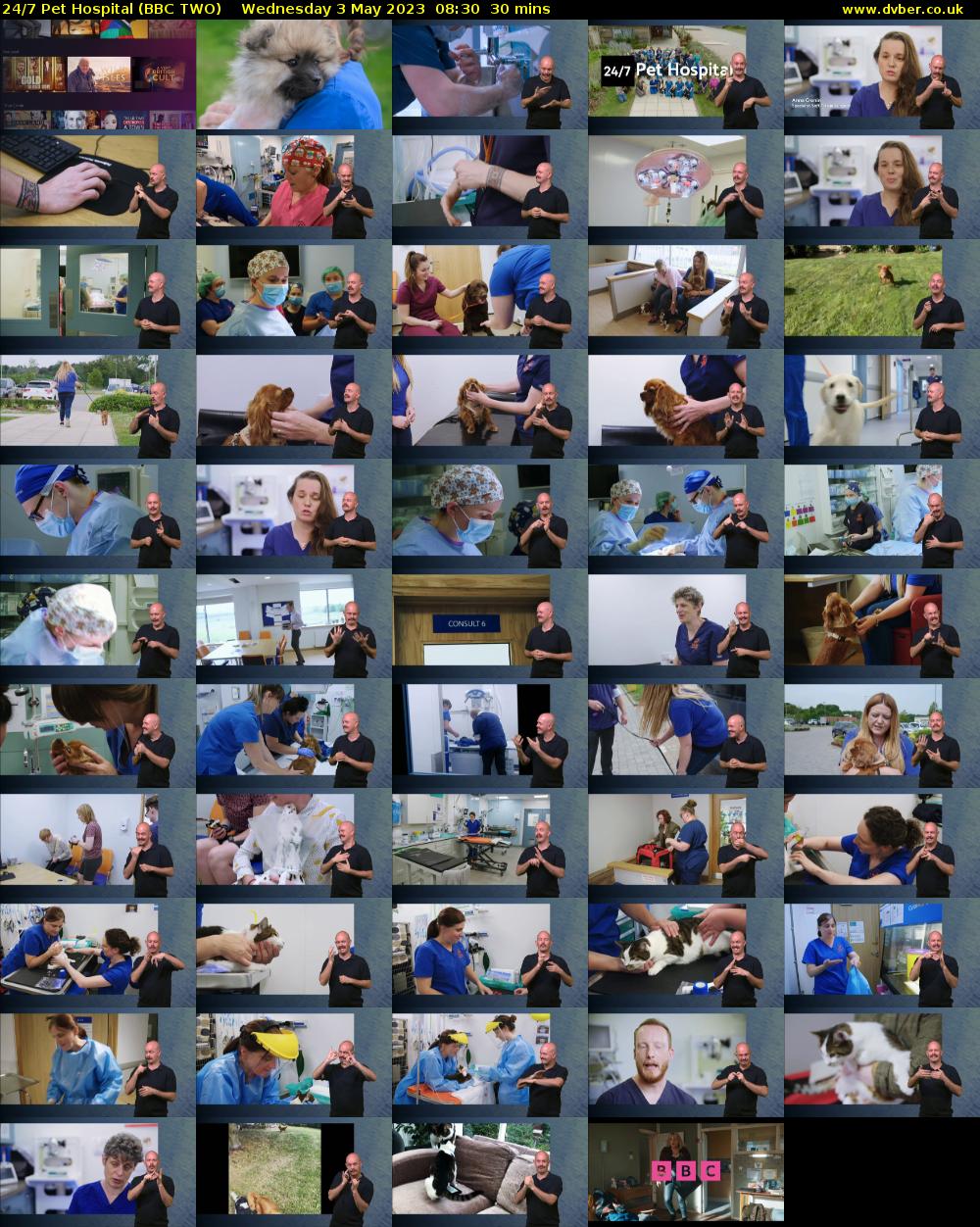 24/7 Pet Hospital (BBC TWO) Wednesday 3 May 2023 08:30 - 09:00