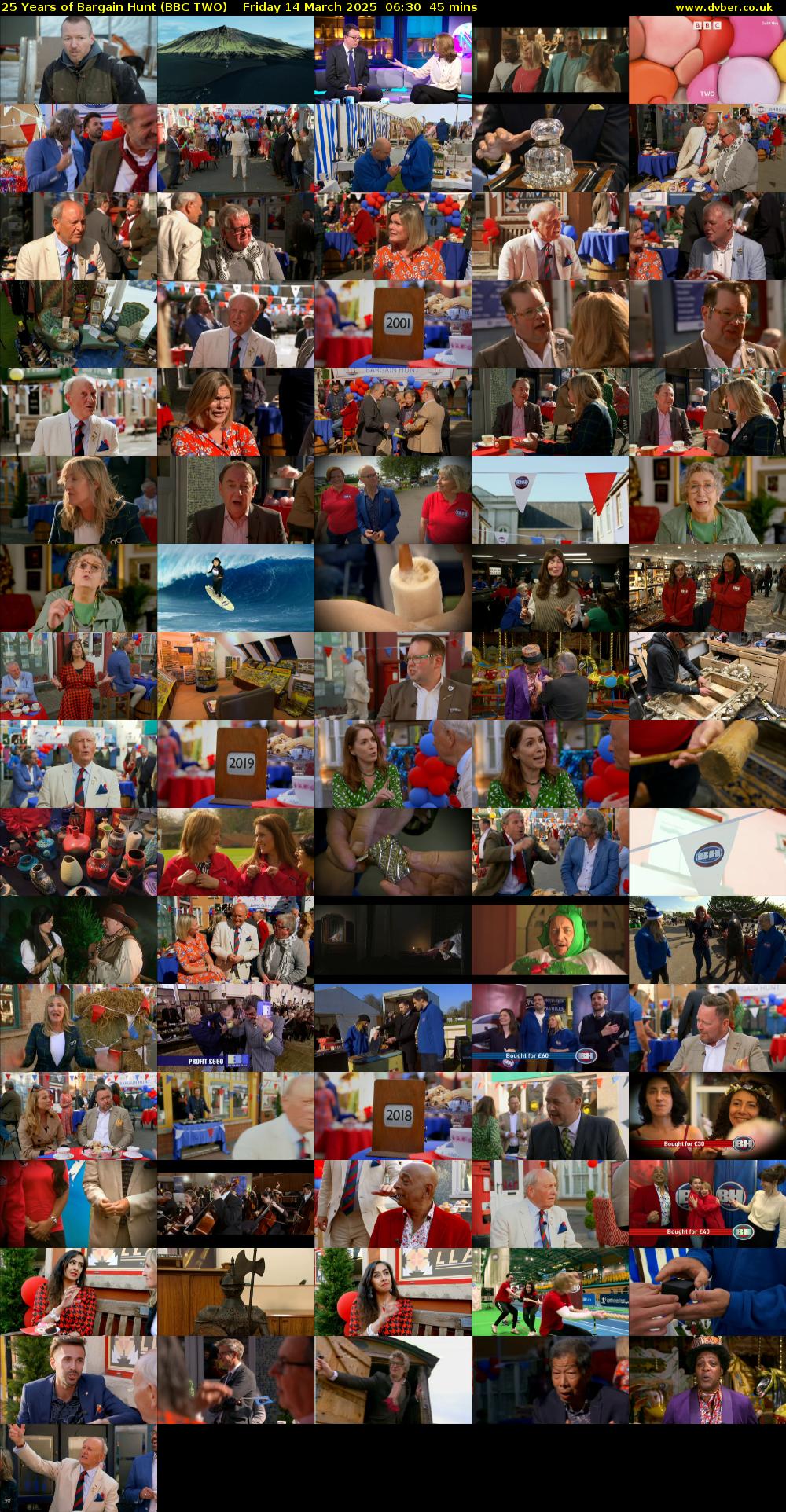 25 Years of Bargain Hunt (BBC TWO) Friday 14 March 2025 06:30 - 07:15