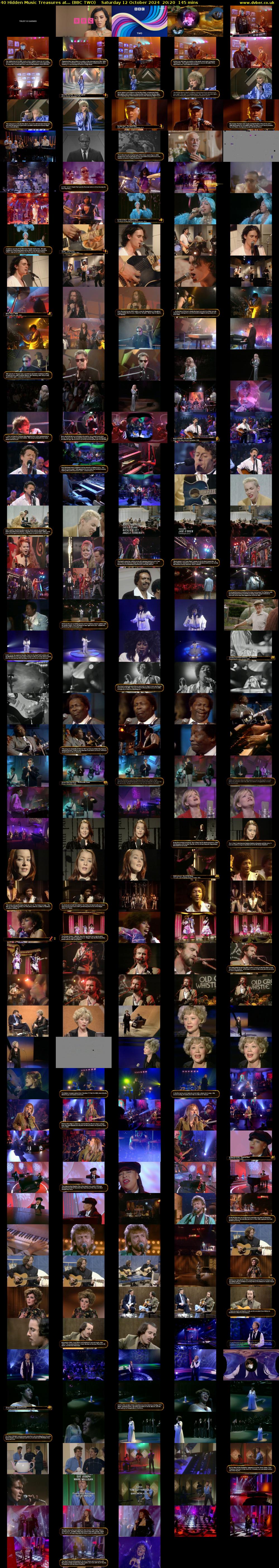 40 Hidden Music Treasures at... (BBC TWO) Saturday 12 October 2024 20:20 - 22:45