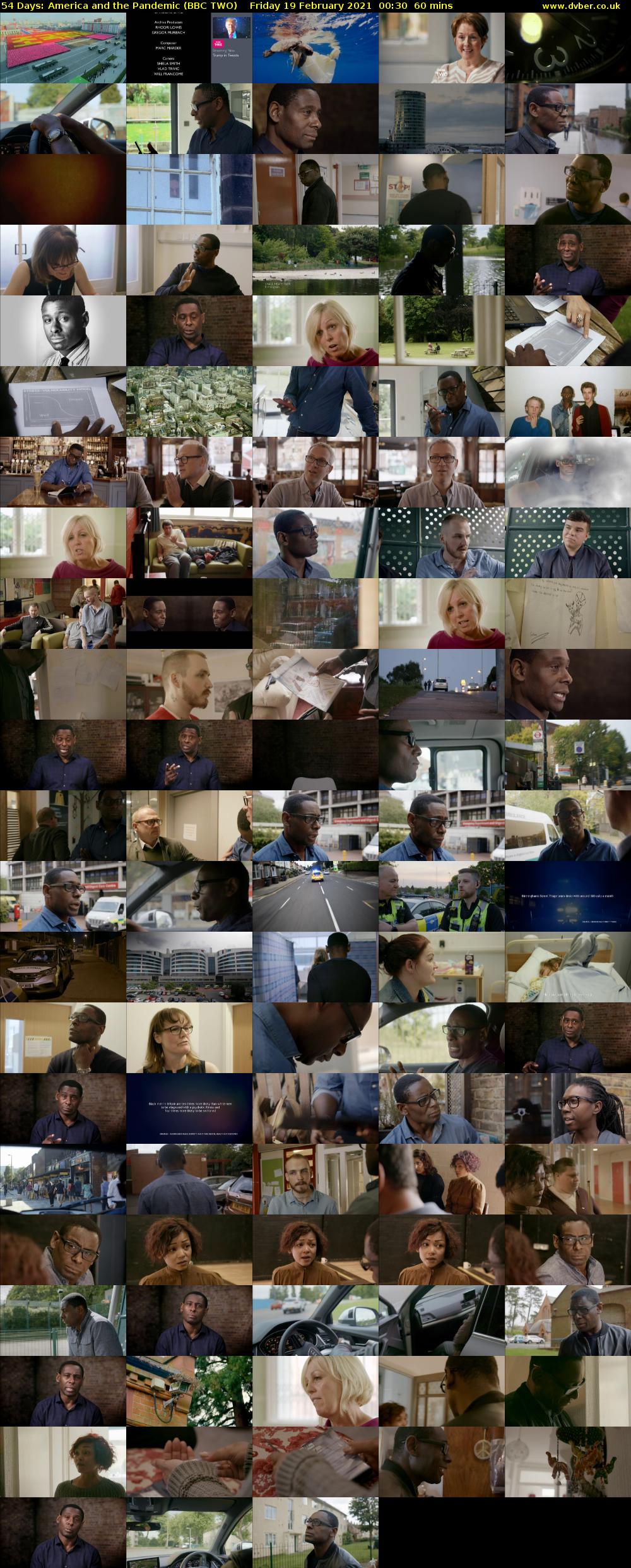 54 Days: America and the Pandemic (BBC TWO) Friday 19 February 2021 00:30 - 01:30