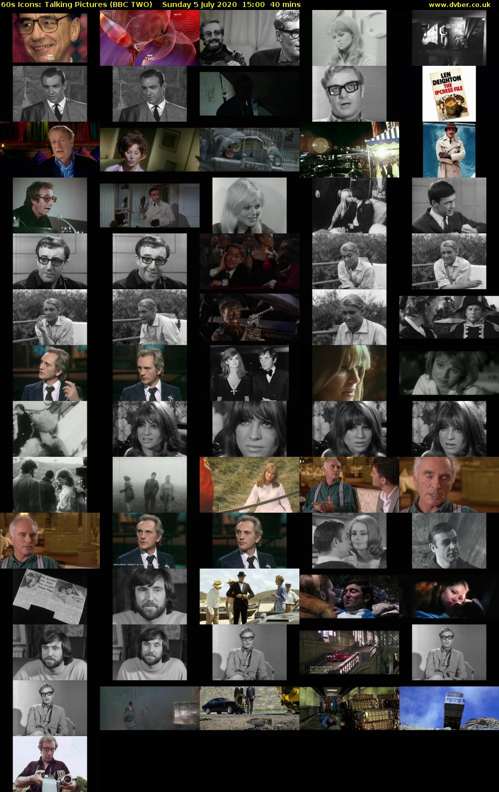 60s Icons: Talking Pictures (BBC TWO) Sunday 5 July 2020 15:00 - 15:40